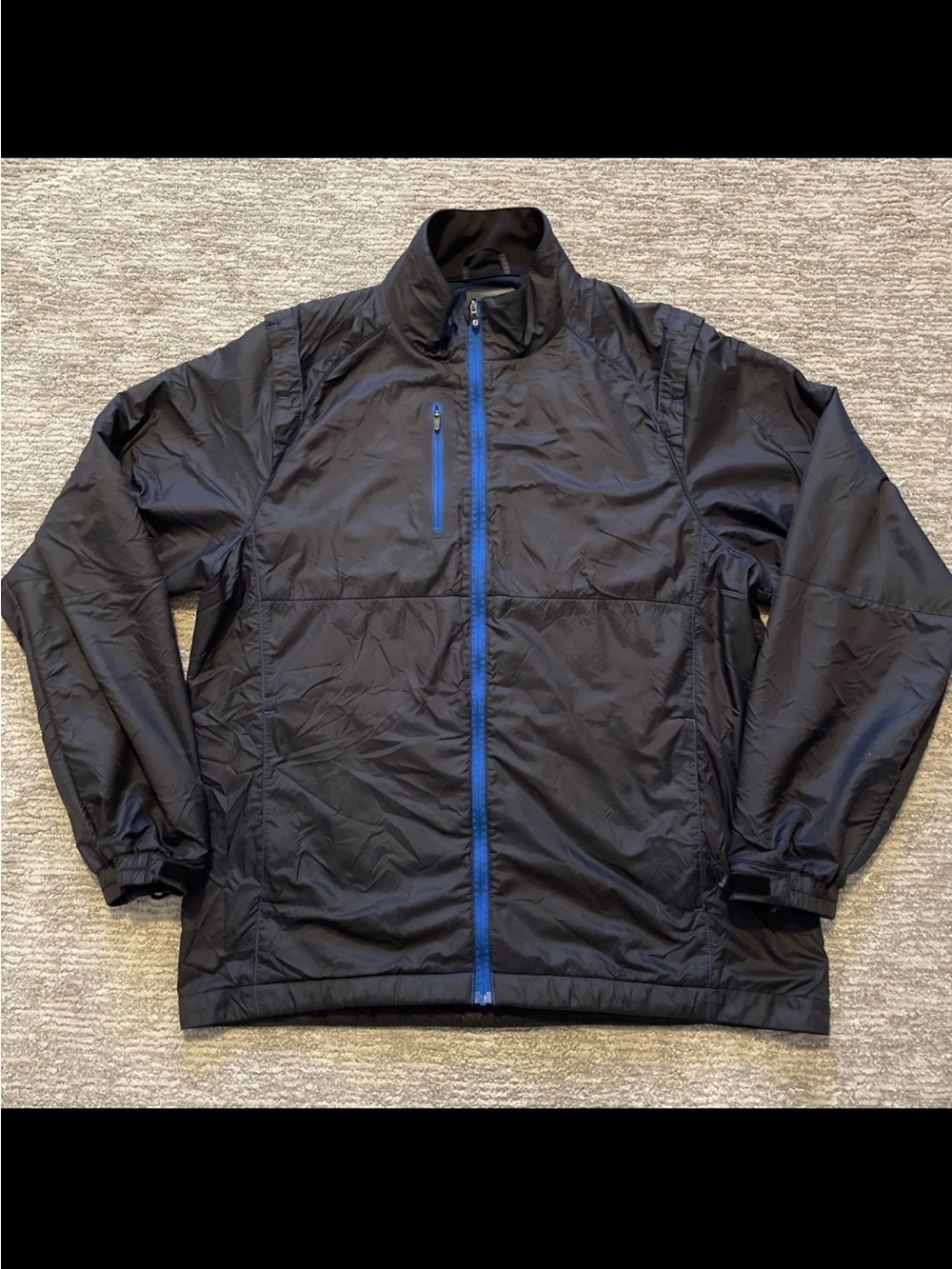 FootJoy Jacket Mens L Black Golf Hybrid Insulated Vented Lightweight Full Zip